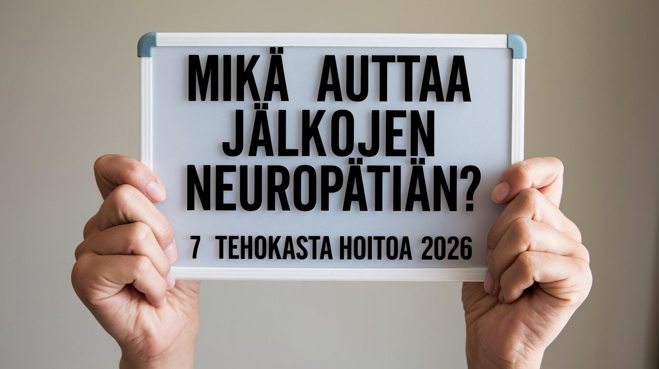 Mikä auttaa jalkojen neuropatiaan? 7 tehokasta hoitoa 2026